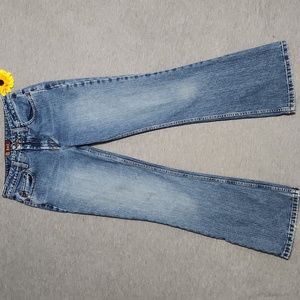 Vintage Y2K L.e.i Low Rise Light Wash Slim Skinny Bootcut Kick Flare Leg Jeans